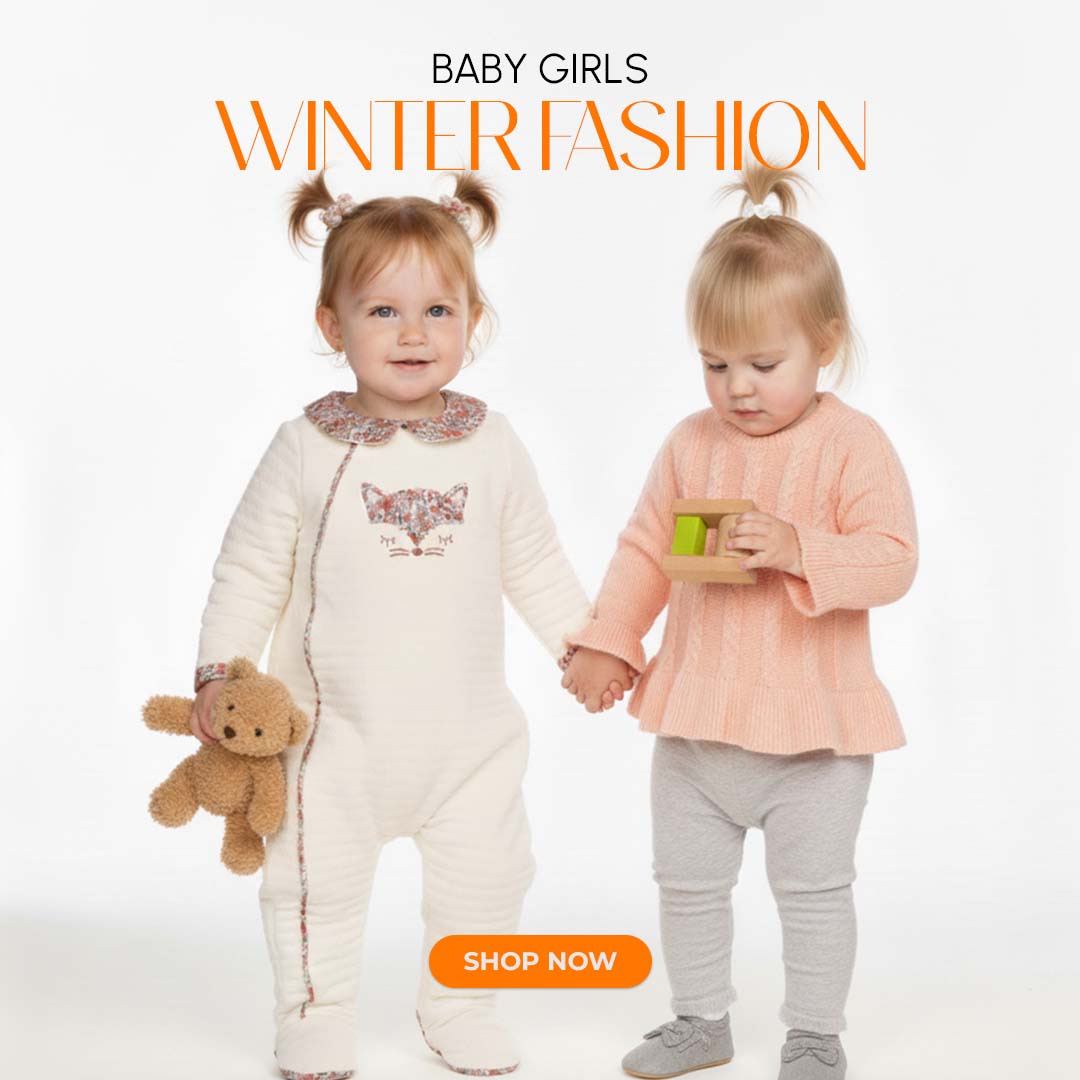 Baby Girls Winter Fashion at Zubaidas® - Pakistan’s No. 1 and the most trusted baby and kids store for over 50 years. Shop Online. Nationwide Delivery. Best Prices.