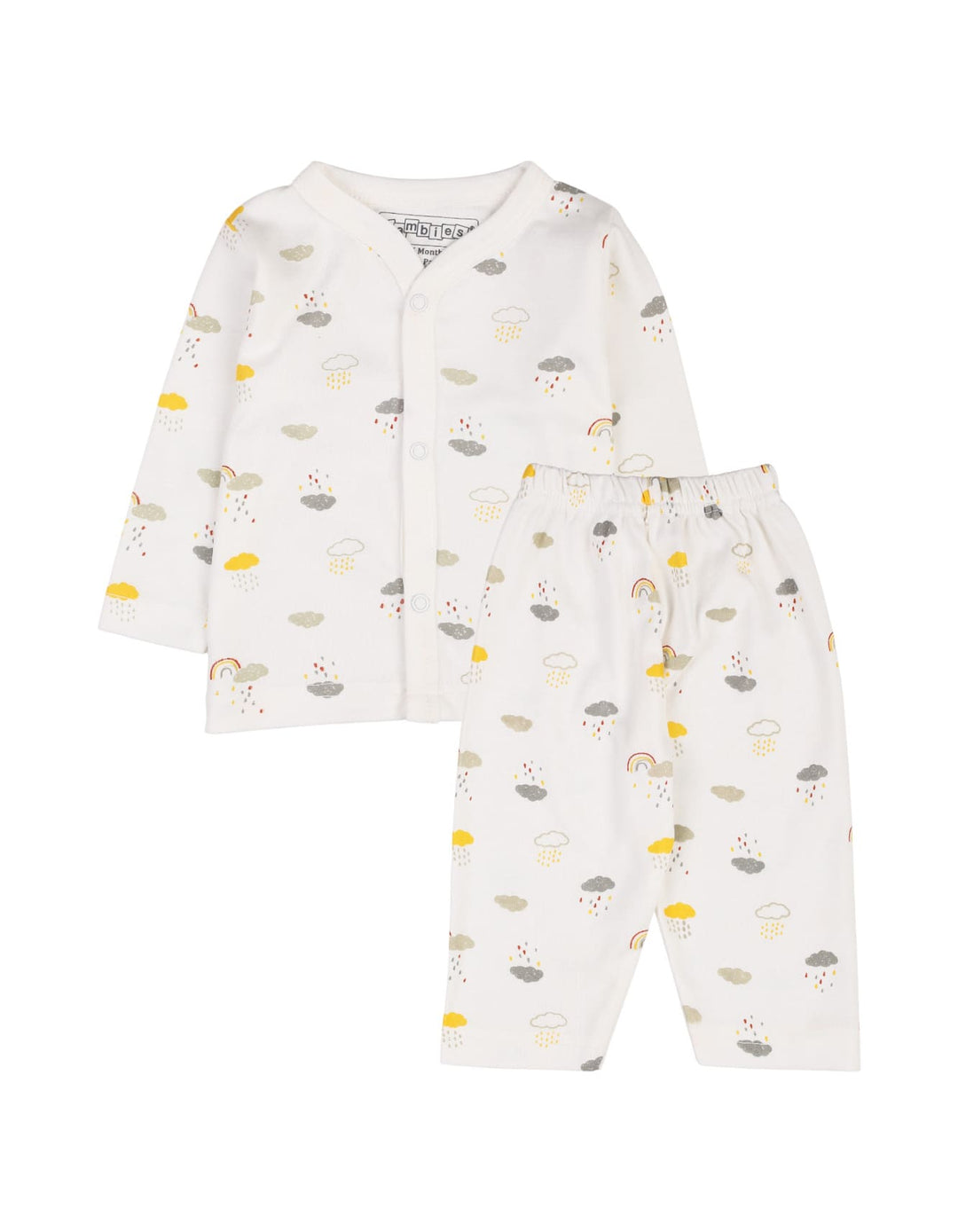 Baby Night Suit Bambies® Off White Rainbow&nbsp;at Zubaidas® - Pakistan’s No. 1 and the most trusted baby and kids store for over 50 years. Shop Online. Nationwide Delivery. Best Prices.