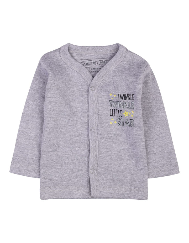 Baby Night Suit Bambies® Twinkle Star Grey&nbsp;at Zubaidas® - Pakistan’s No. 1 and the most trusted baby and kids store for over 50 years. Shop Online. Nationwide Delivery. Best Prices.