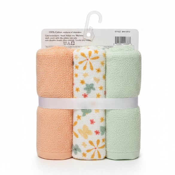 Baby Wash Cloths - Pack of 6