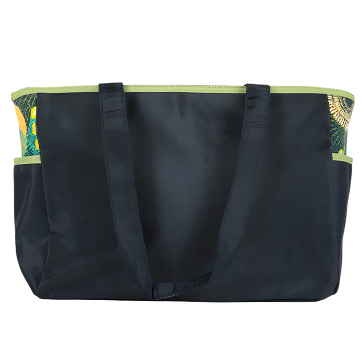 Bambies Amber Tote Diaper Bags 5 Pieces Set - Green & Black at Zubaidas Official™ Pakistan