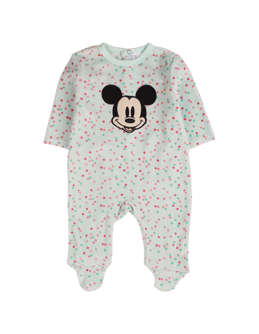 Bambies® Baby Romper Velor Micky Multi-Color Polka Dots at Zubaidas® - Pakistan’s No. 1 and the most trusted baby and kids store for over 50 years. Shop Online. Nationwide Delivery. Best Prices.