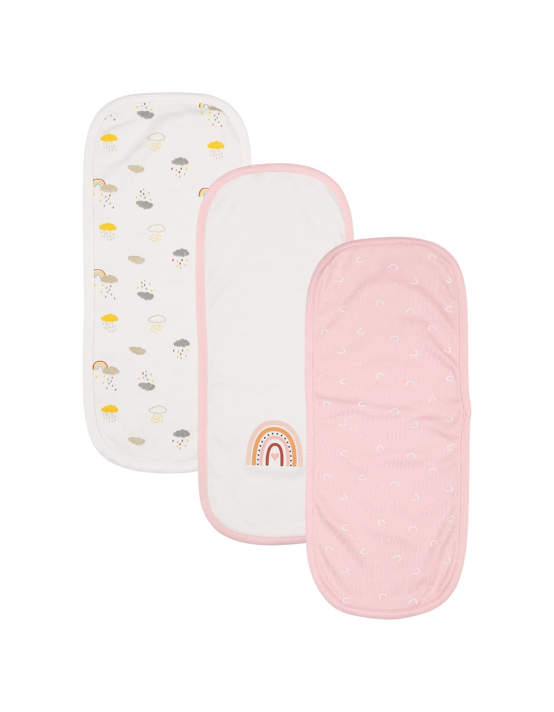 Bambies® Burp Cloths Pack of 3 Rainbow at Zubaidas® - Pakistan’s No. 1 and the most trusted baby and kids store for over 50 years. Shop Online. Nationwide Delivery. Best Prices.