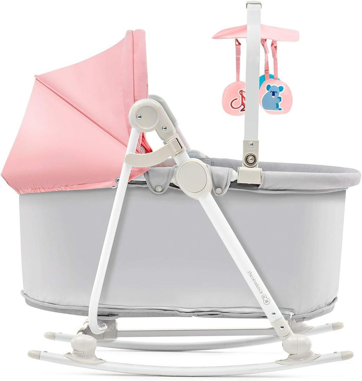 Bambies® Convertible Bassinet Cradle Rocker and Chair Pink at Zubaidas® - Pakistan’s No. 1 and the most trusted baby and kids store for over 50 years. Shop Online. Nationwide Delivery. Best Prices.