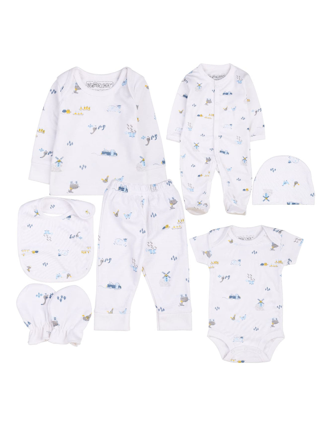 Bambies® Newborn Gift Set Farmlands at Zubaidas® - Pakistan’s No. 1 and the most trusted baby and kids store for over 50 years. Shop Online. Nationwide Delivery. Best Prices.