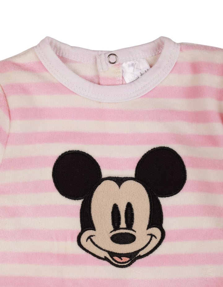 Bambies® Romper Velor Micky Stripes at Zubaidas® - Pakistan’s No. 1 and the most trusted baby and kids store for over 50 years. Shop Online. Nationwide Delivery. Best Prices.