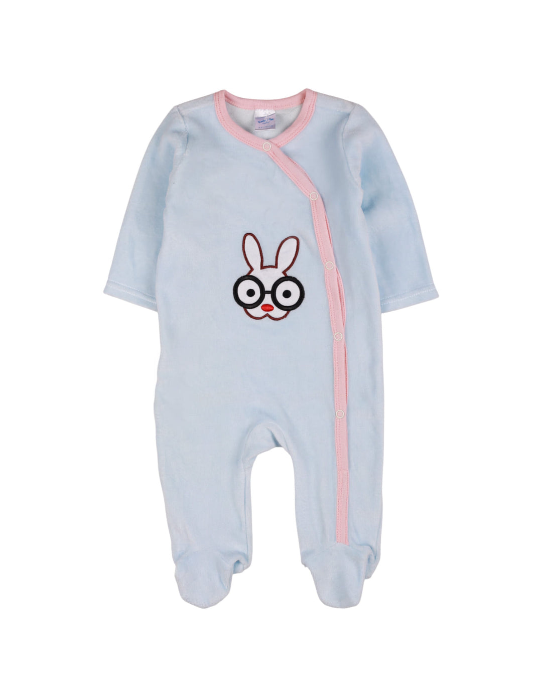 Bambies® Romper Velor Rabbit Glasses Blue at Zubaidas® - Pakistan’s No. 1 and the most trusted baby and kids store for over 50 years. Shop Online. Nationwide Delivery. Best Prices.