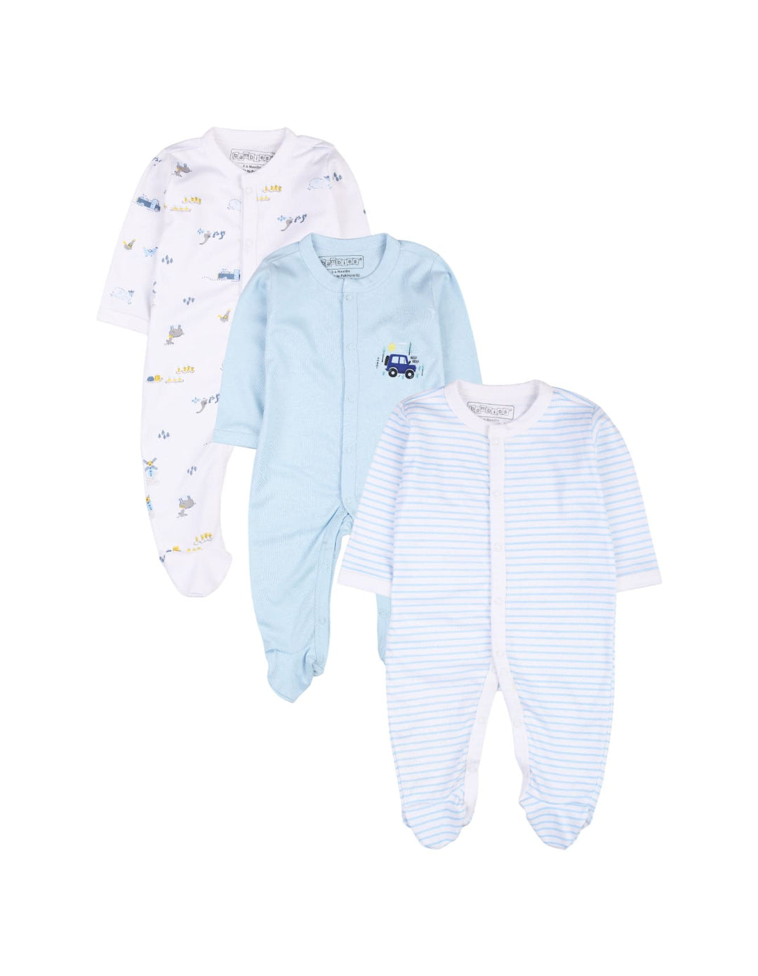 Bambies® Sleep Suits Pack of 3 Farmlands at Zubaidas® - Pakistan’s No. 1 and the most trusted baby and kids store for over 50 years. Shop Online. Nationwide Delivery. Best Prices.