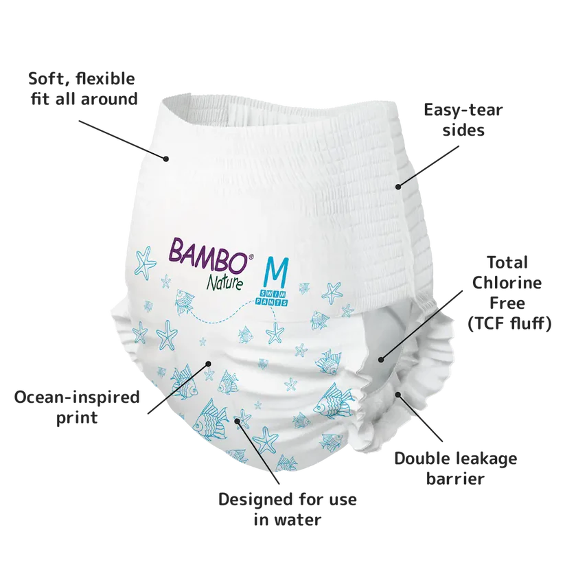 Bambo Nature Swim Pants Medium 12+ kg | 26+ lbs 12 Pieces at Zubaidas Online Pakistan