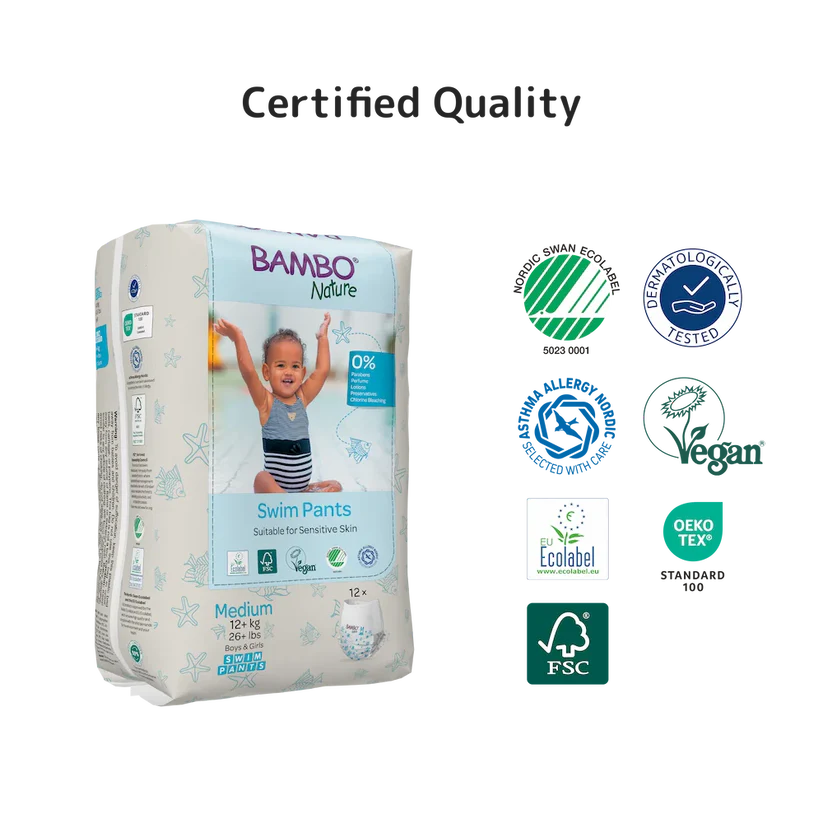 Bambo Nature Swim Pants Medium 12+ kg | 26+ lbs 12 Pieces at Zubaidas Best Online Baby and Kids Store in Pakistan for over 50 years