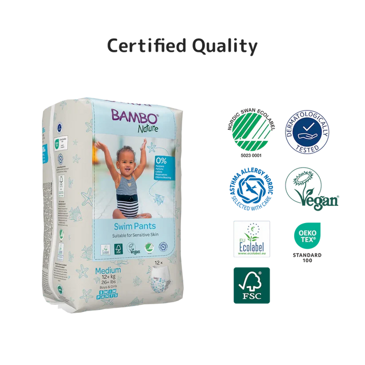 Bambo Nature Swim Pants Medium 12+ kg | 26+ lbs 12 Pieces at Zubaidas Best Online Baby and Kids Store in Pakistan for over 50 years