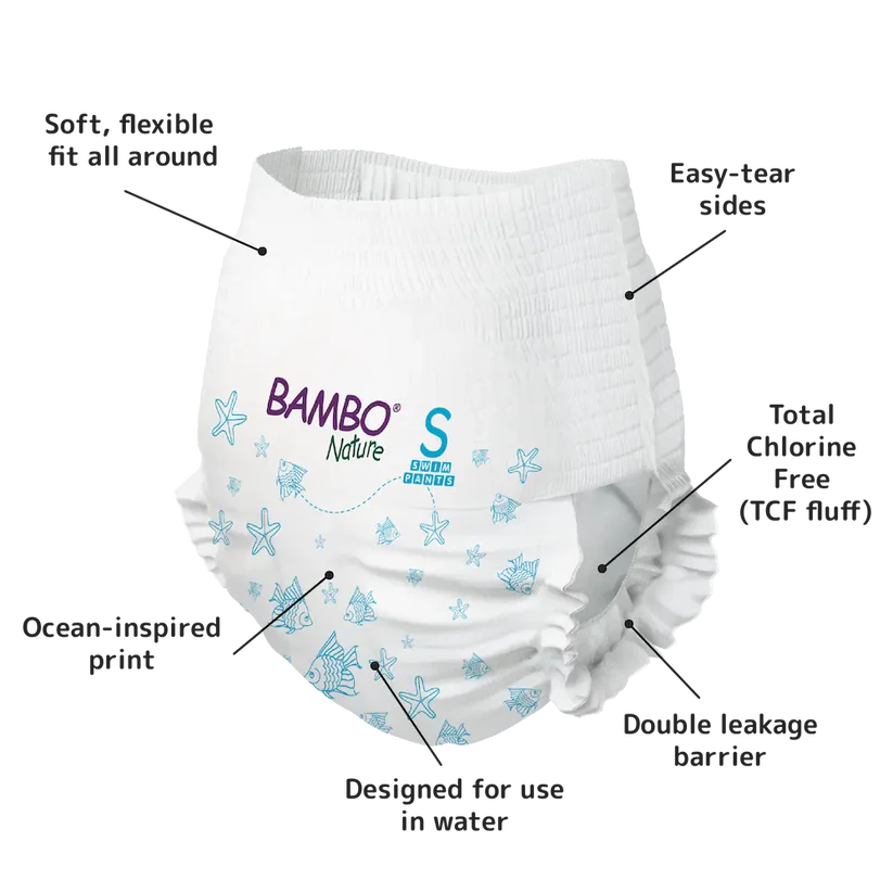 Bambo Nature Swim Pants Small 7–12 kg | 15–26 lbs 12 Pieces at Zubaidas Online Pakistan