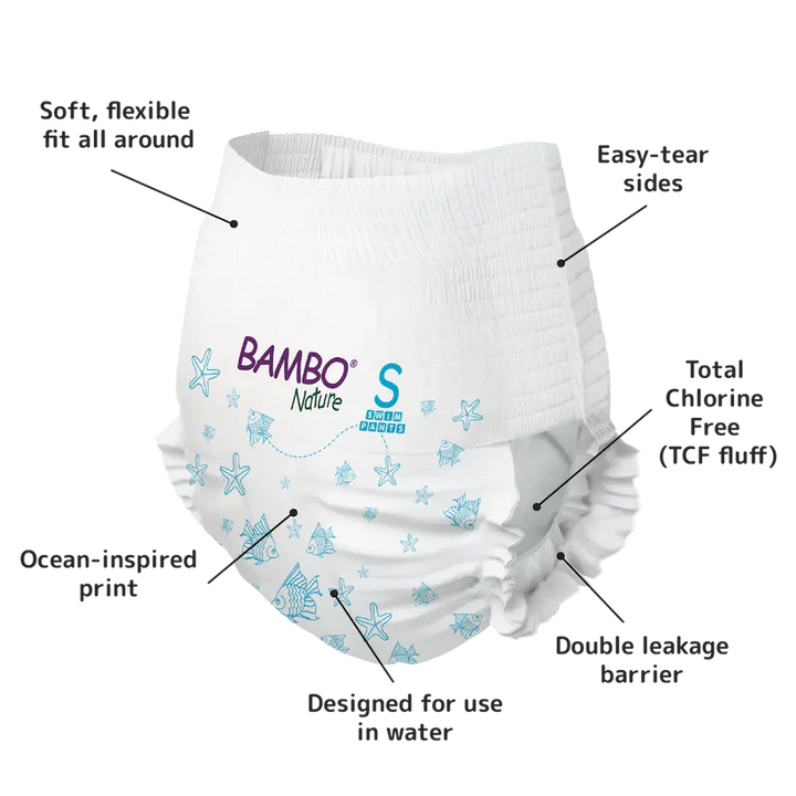Bambo Nature Swim Pants Small 7–12 kg | 15–26 lbs 12 Pieces at Zubaidas Online Pakistan