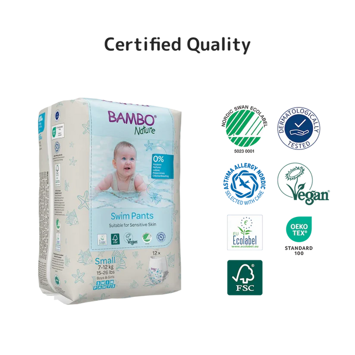 Bambo Nature Swim Pants Small 7–12 kg | 15–26 lbs 12 Pieces at Zubaidas Best Online Baby and Kids Store for over 50 years in Pakistan