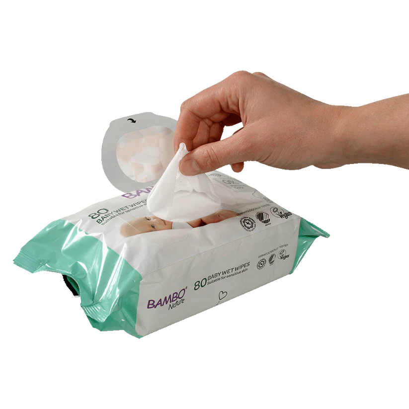 Bambo Nature Baby Wet Wipes 80 Pieces at Zubaidas Official Pakistan
