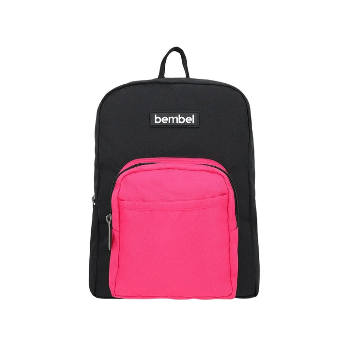 Bembel Preschool Bag Black and Pink Backpack 13 inches at Zubaidas