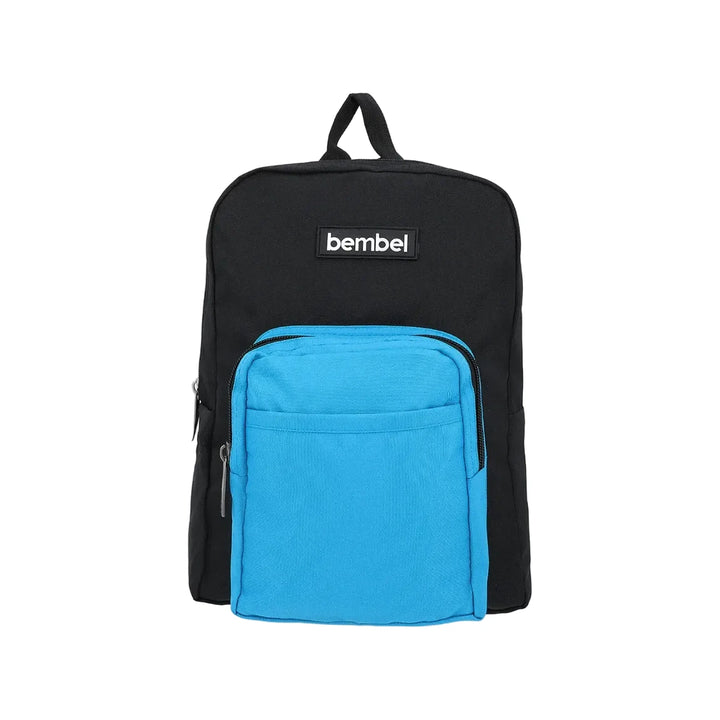 Bembel Preschool Bag Black and Sky Backpack 13 inches at Zubaidas