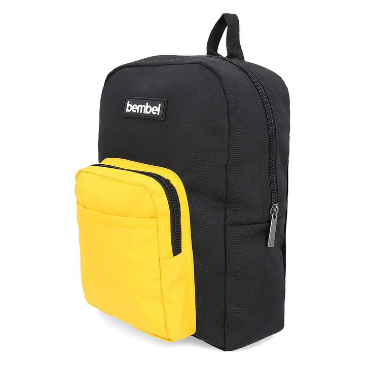 Bembel Preschool Bag Black and Yellow Backpack 13 inches at Zubaidas Online Pakistan