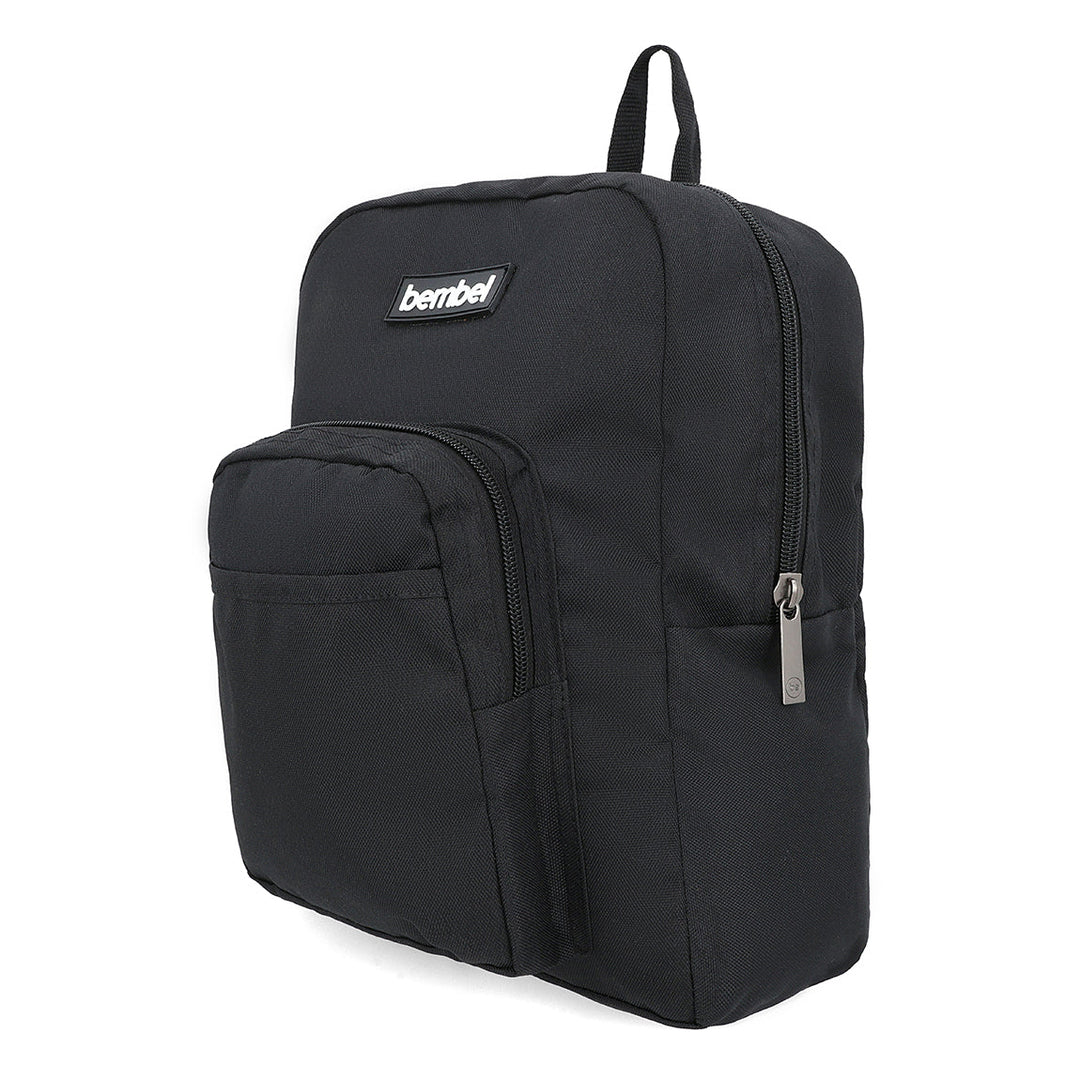 Bembel Preschool Bag Solid Black Backpack 13 inches at Zubaidas Online Pakistan 