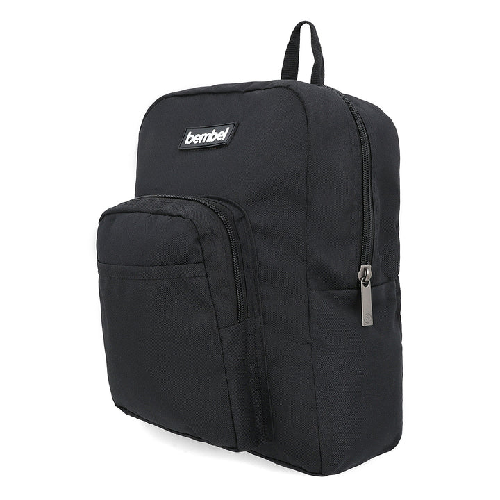 Bembel Preschool Bag Solid Black Backpack 13 inches at Zubaidas Online Pakistan 