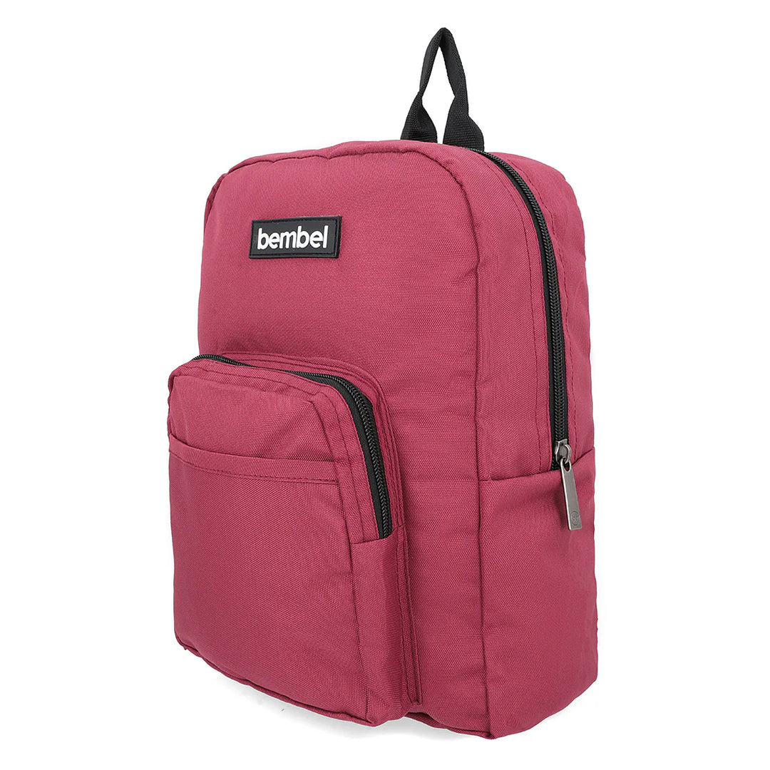 Bembel Preschool Bag Solid Maroon Backpack 13 inches at Zubaidas Online Pakistan
