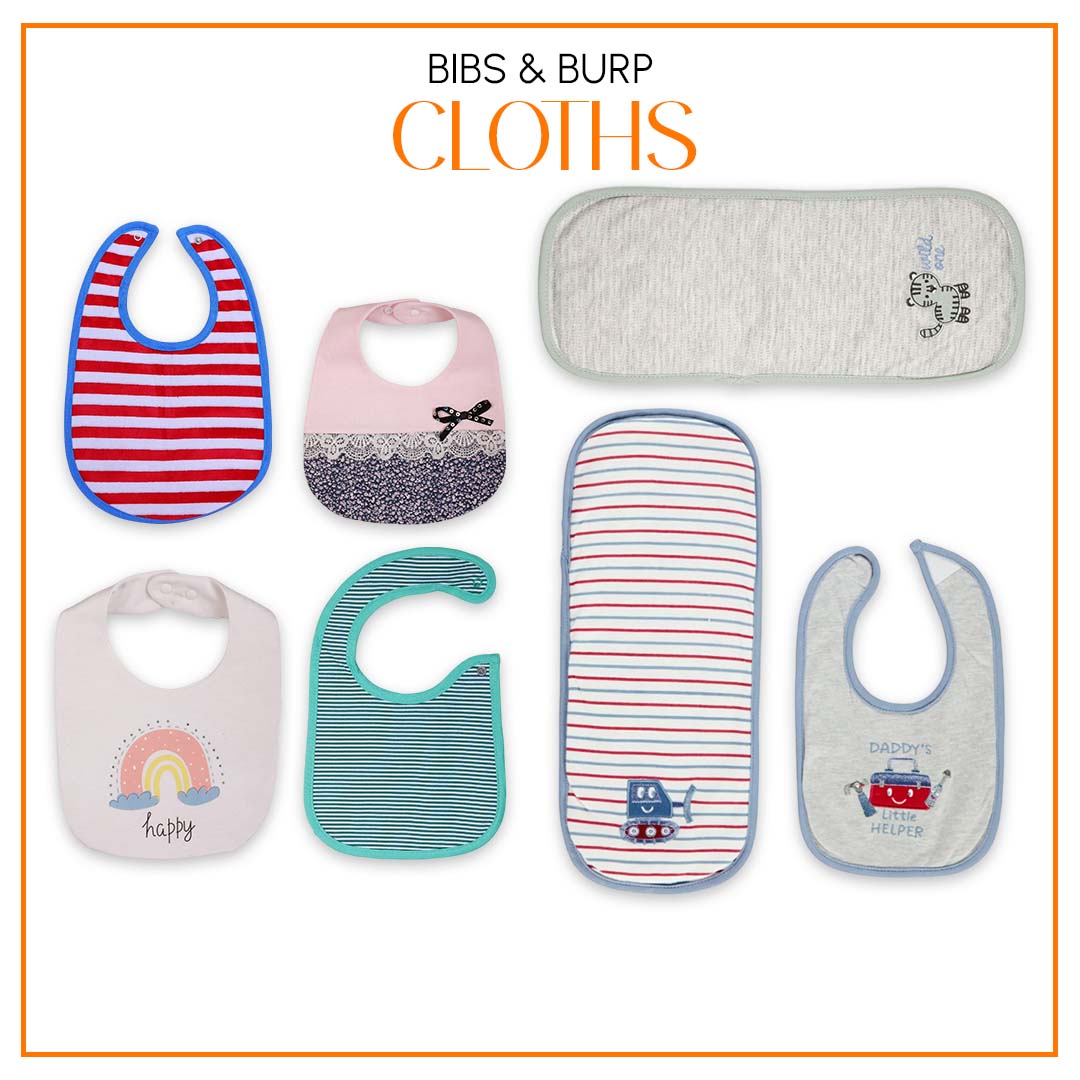 Bibs and Burp Cloths at Zubaidas Pakistan