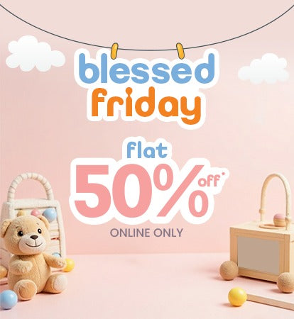 Blessed Friday Sale - Flat 50% Off on hundreds of baby products at Zubaidas 