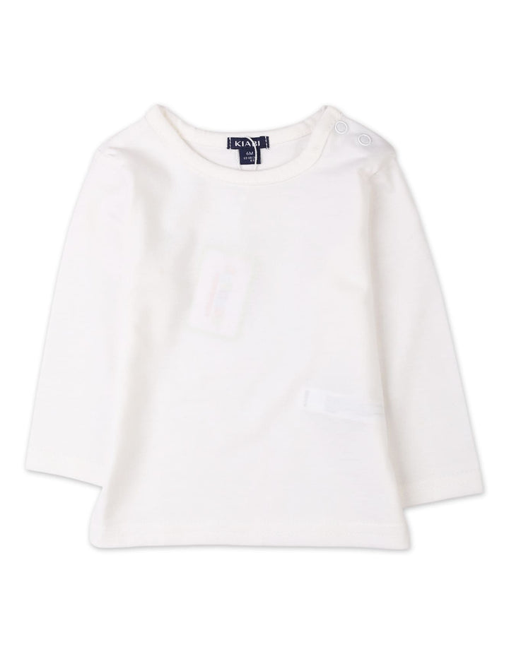 Boys 2 Pieces Dungaree Winter Outfit Bambies Striped Cream and Beige at Zubaidas Graco Babyshop Pakistan