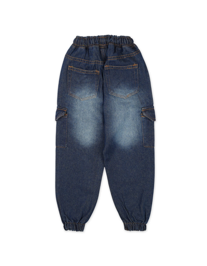 Boys Denim Jogger Pant Bambies Blue at Zubaidas Official Pakistan