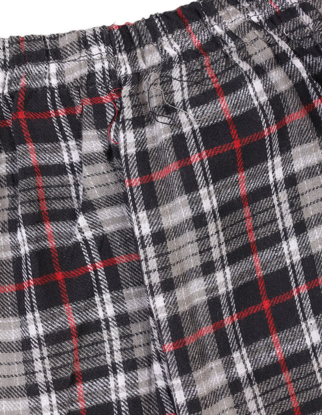 Boys Flannel Checkered Pajama Bambies Grey and Black and Grey at Zubaidas Pakistan