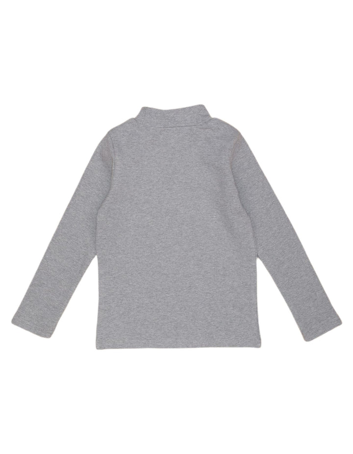Boys Mock Neck Bambies Grey at Zubaidas
