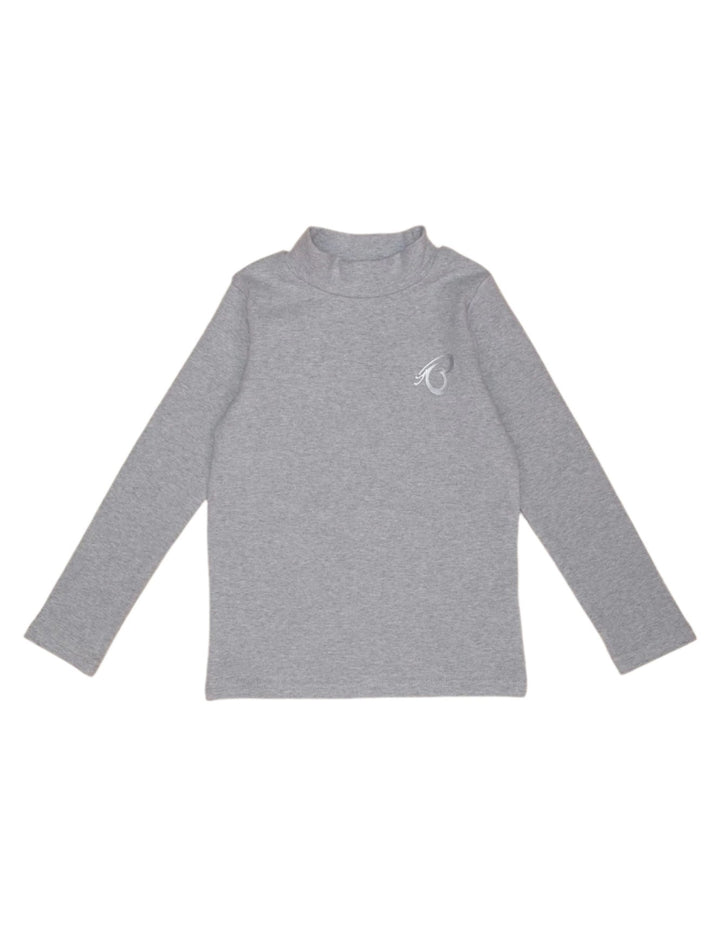 Boys Mock Neck Bambies Grey at Zubaidas