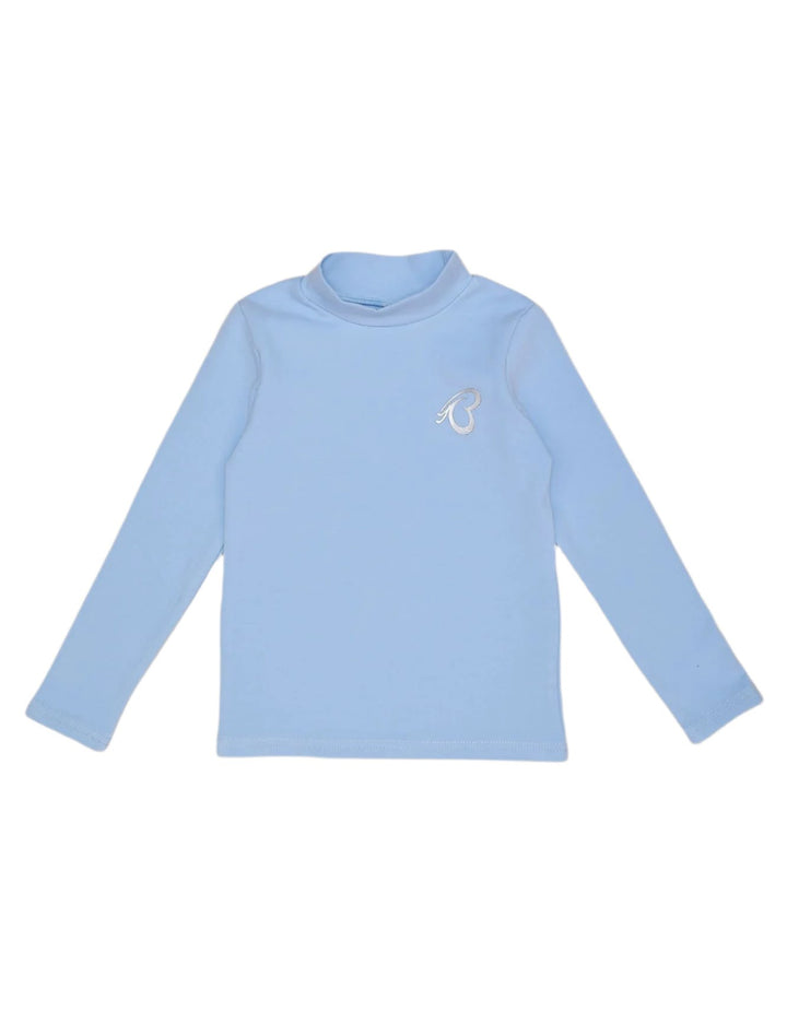 Boys Mock Neck Bambies Light Blue at Zubaidas
