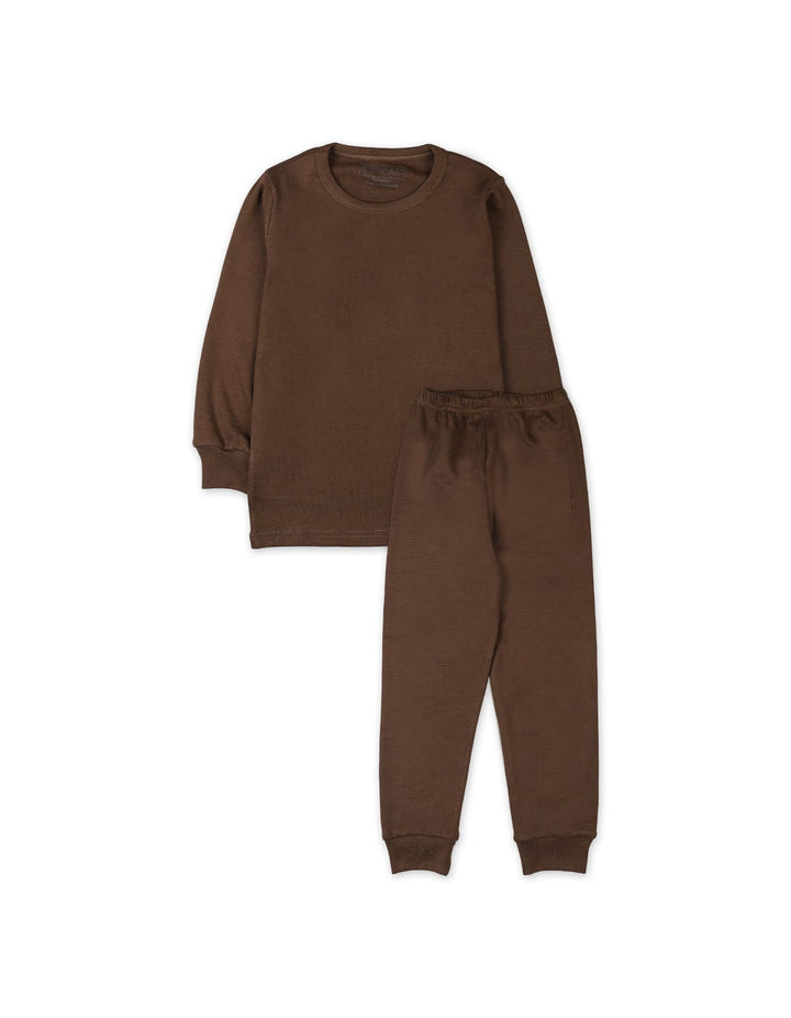 Boys Thermal Suit Set Bambies Brown at Zubaidas