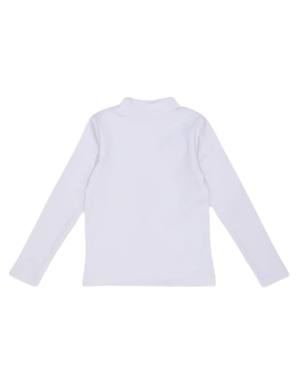 Boys and Girls Mock Neck Bambies White at Zubaidas