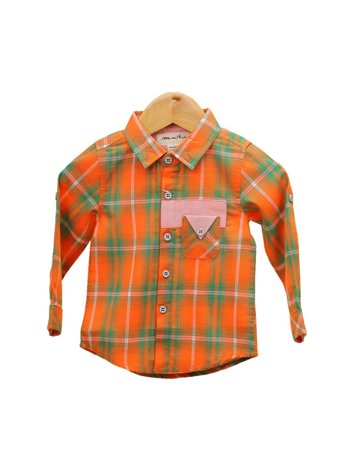 Boys Shirt Bambies® Orange Check at Zubaidas® – Pakistan’s No. 1 and the Most Trusted Baby and Kids Store for Over 50 Years. Shop Online. Nationwide Delivery. Best Prices.