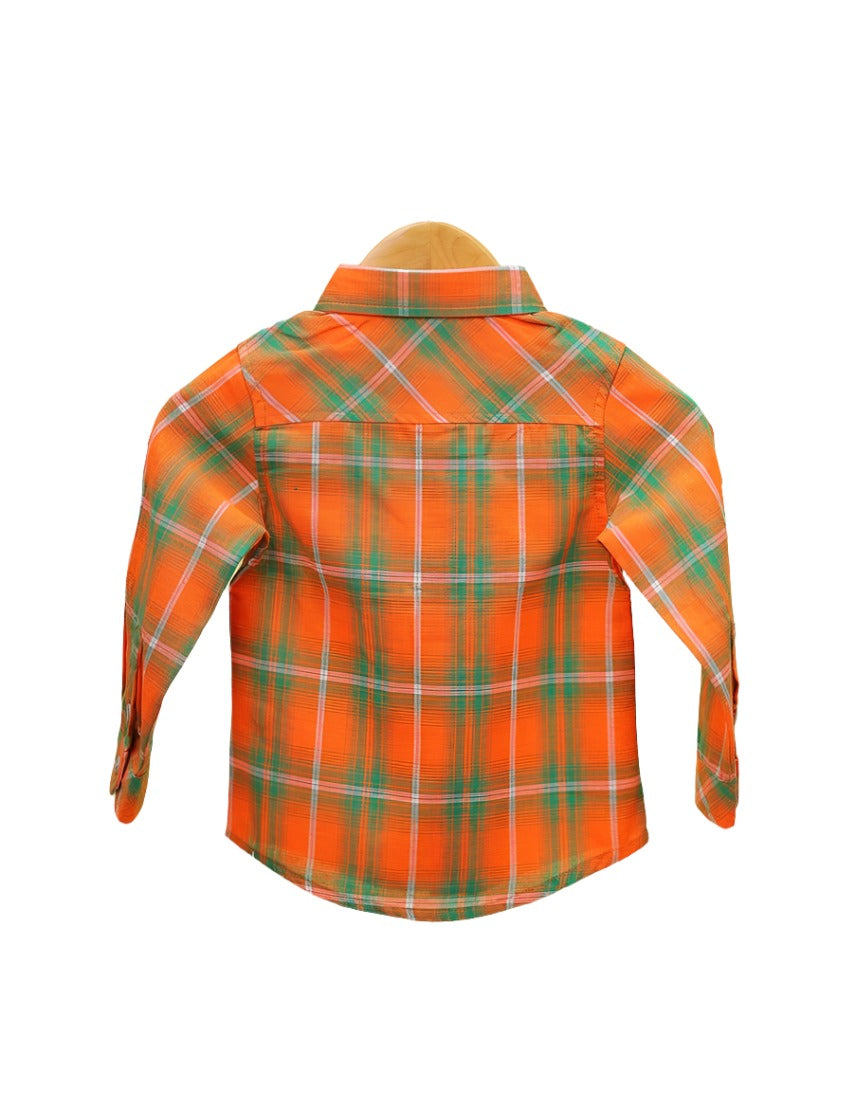 Boys Shirt Bambies® Orange Check at Zubaidas® – Pakistan’s No. 1 and the Most Trusted Baby and Kids Store for Over 50 Years. Shop Online. Nationwide Delivery. Best Prices.
