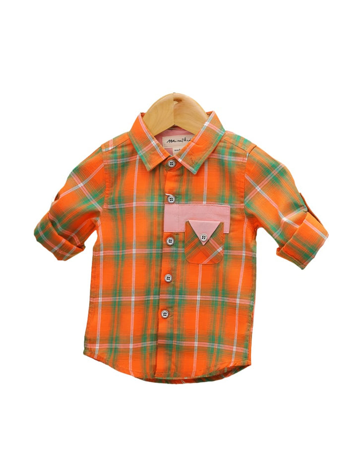 Boys Shirt Bambies® Orange Check at Zubaidas® – Pakistan’s No. 1 and the Most Trusted Baby and Kids Store for Over 50 Years. Shop Online. Nationwide Delivery. Best Prices.