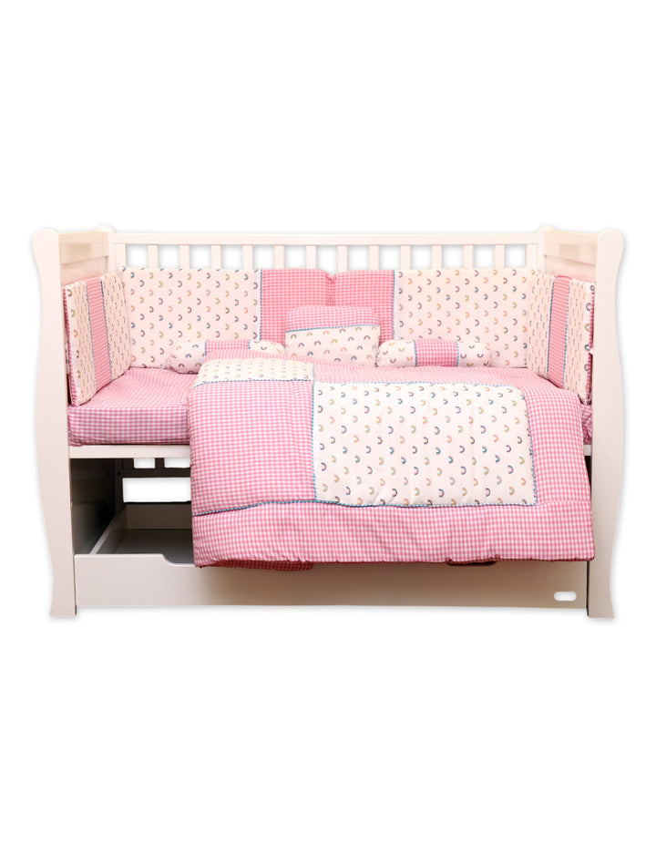 Shop Cot Bedding Set Rainbow Gingham from Zubaidas® - Pakistan’s No. 1 and the most trusted baby and kids store for over 50 years. Nationwide Delivery. Best Prices.
