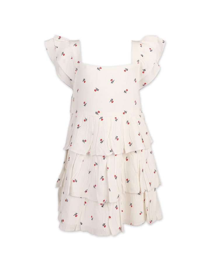 Shop Trendy Casual Dress with Layers and Vibrant Crimson Blossom Slumber Print from Zubaidas® - Pakistan’s No. 1 and the most trusted baby and kids store for over 50 years. Nationwide Delivery. Best Prices.