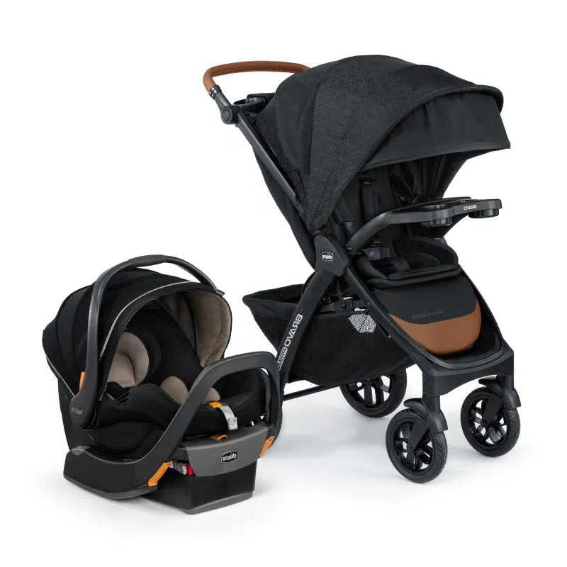 Chicco Trio Travel System Bravo Primo Stroller with KeyFit 35 Car Seat Springhill 04079682330070 at Zubaidas