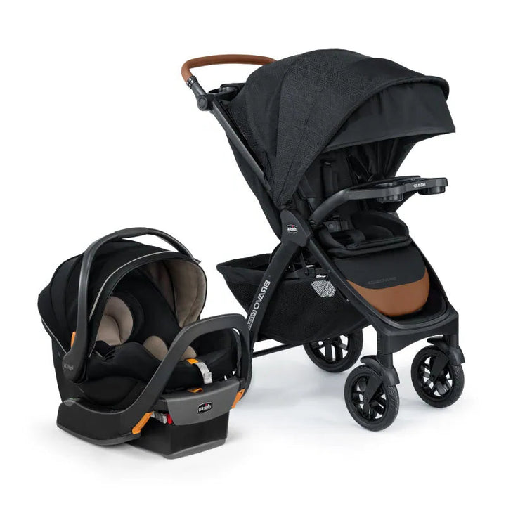 Chicco Trio Travel System Bravo Primo Stroller with KeyFit 35 Car Seat Springhill 04079682330070 at Zubaidas