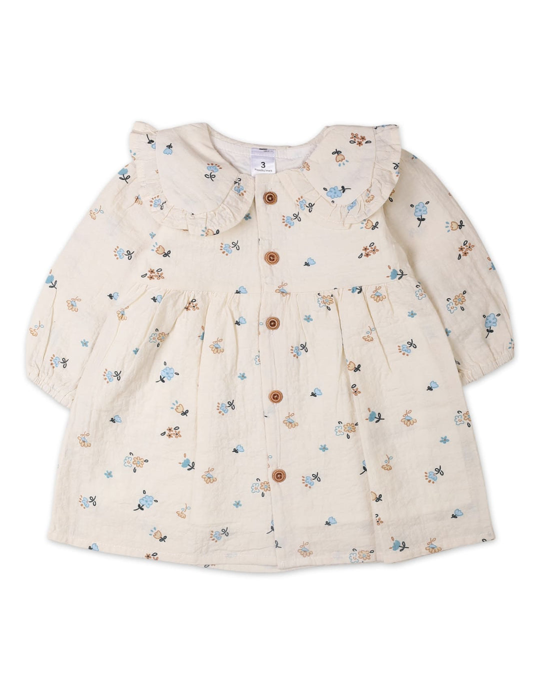 Children 2 Pieces Winter Suit Sets Bambies Floral Cream at Zubaidas Pakistan