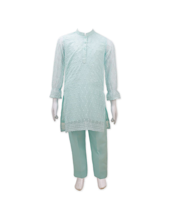 Co Ord Suit Set 2 Pieces Bambies® Aqua Blue at Zubaidas® – Pakistan’s No. 1 and Most Trusted Baby &amp; Kids Store for Over 50 Years. Shop Online. Nationwide Delivery. Best Prices.
