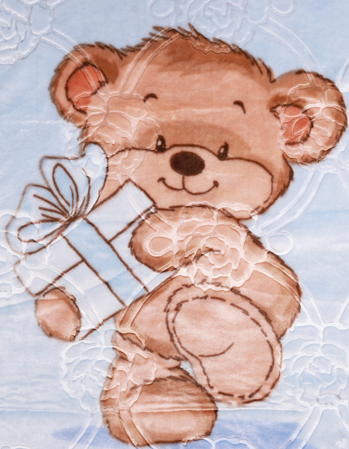 Cot Blanket Bambies® Bear Blue&nbsp;at Zubaidas® - Pakistan’s No. 1 and the most trusted baby and kids store for over 50 years. Shop Online. Nationwide Delivery. Best Prices.