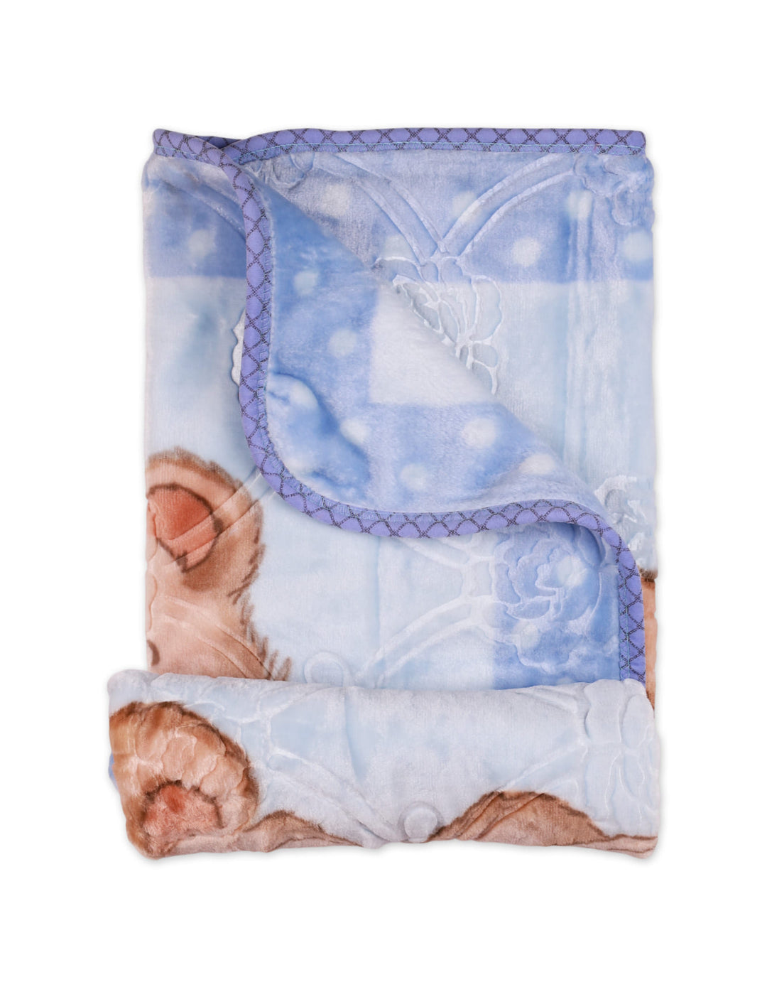 Cot Blanket Bambies® Bear Blue&nbsp;at Zubaidas® - Pakistan’s No. 1 and the most trusted baby and kids store for over 50 years. Shop Online. Nationwide Delivery. Best Prices.