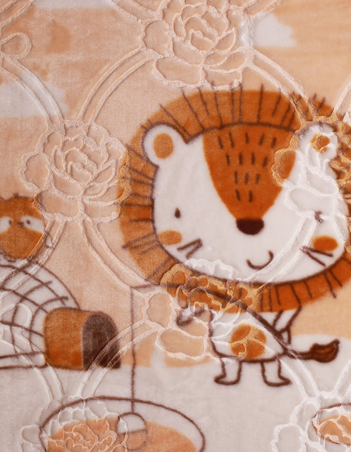 Cot Blanket Bambies® Lion Peach&nbsp;at Zubaidas® - Pakistan’s No. 1 and the most trusted baby and kids store for over 50 years. Shop Online. Nationwide Delivery. Best Prices.