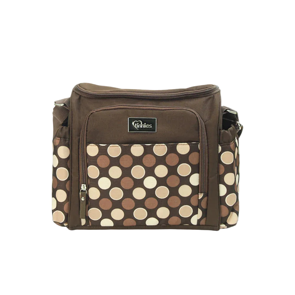 Tinnies Baby Diaper Bag Polka Dot Brown T5011-C (S) at Zubaidas Official Pakistan