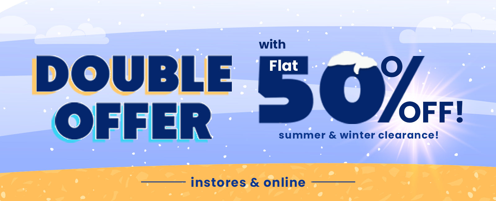 DOUBLE OFFER - FLAT 50% OFF - SUMMER & WINTER CLEARANCE at Zubaidas® - Pakistan's No. 1 and the most trusted baby and kids store serving Pakistani Parents for over 50 years. Shop Online. Nationwide Delivery. Best Prices.