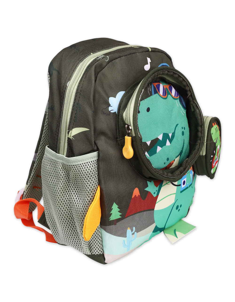 Dino School Bag for boys. 2 Zipper Compartments. Shop Premium Quality School Bags for boys from Zubaidas® - Pakistan’s No. 1 and the most trusted baby and kids store for over 50 years. Nationwide Delivery. Best Prices.